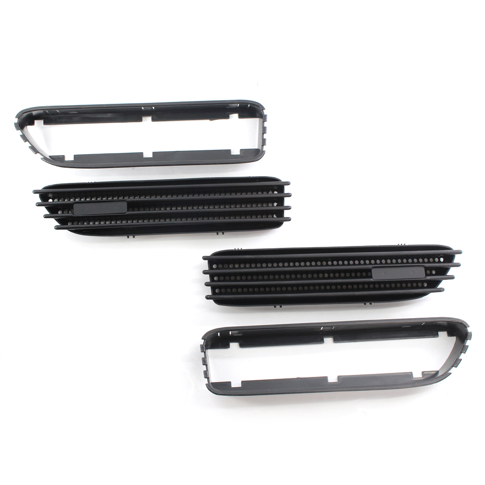 Glossy Black Side Grill Grille Fender Vents Replacement for BMW E46 M3 01-06