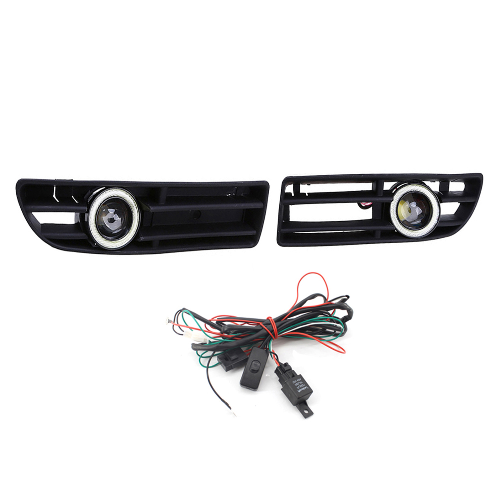 Fog Light LED Front Bumper Grille DRL Lamp Part Replacement For VW Jetta Bora Mk4 99-04