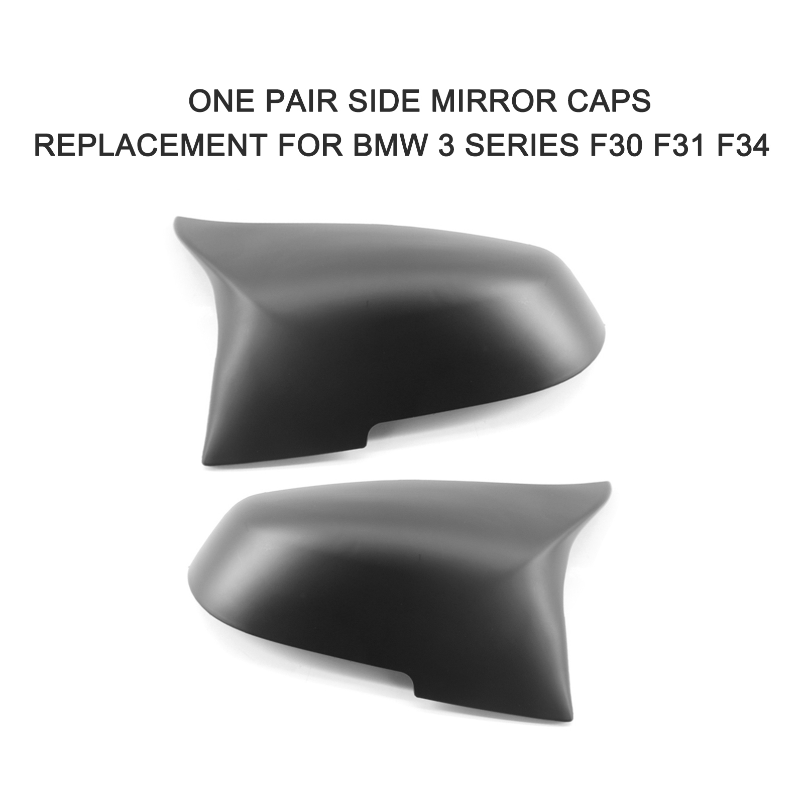 One Pair Side Mirror Caps Replacement For BMW 3 Series F30 F31 F34 13-19