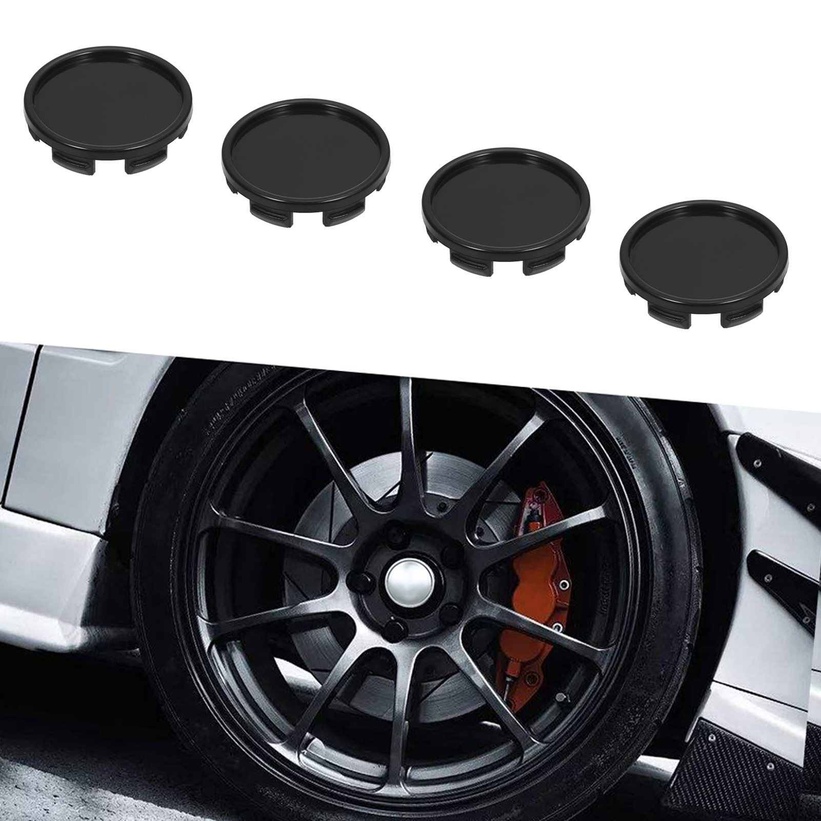 4PCS 55mm Car Wheel Center Caps Hub Tyre Rim Hub Cap Cover Universal ABS