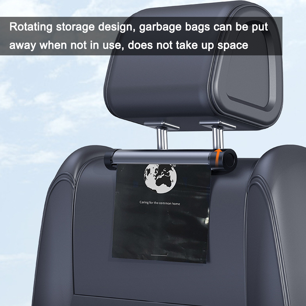 Car Garbage Bag Organizer Auto Trashes Can Disposable Storage Bag with 2 Rolls Garbage Bag for Car Vehicle Truck SUV