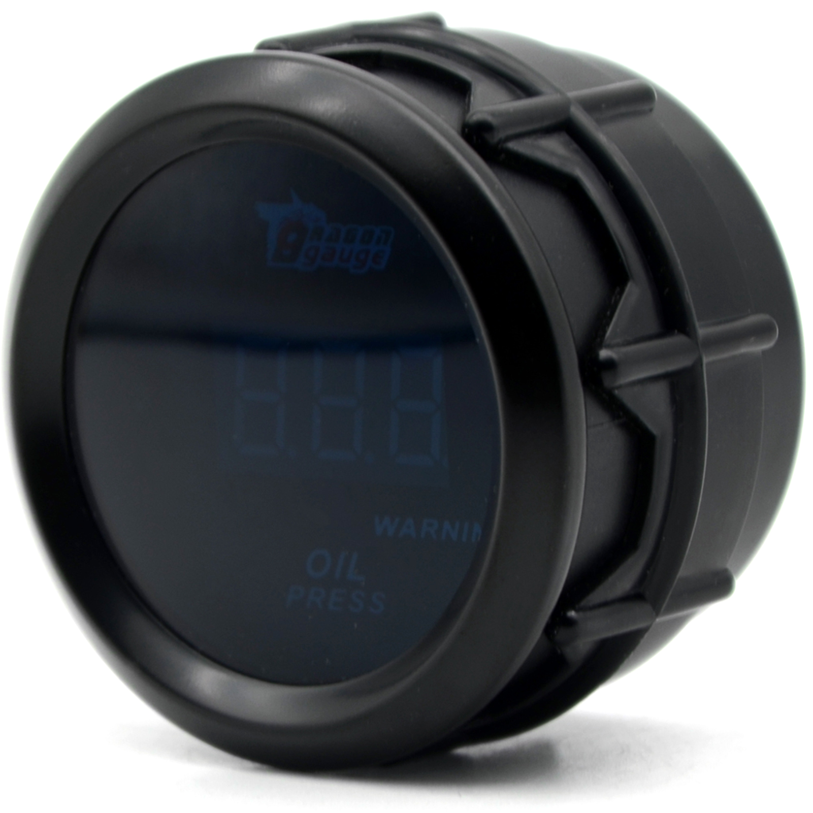 Digital Oil Pressure Meter Gauge with Sensor for Auto Car 52mm 2in LCD 0~120PSI Warning Light Black