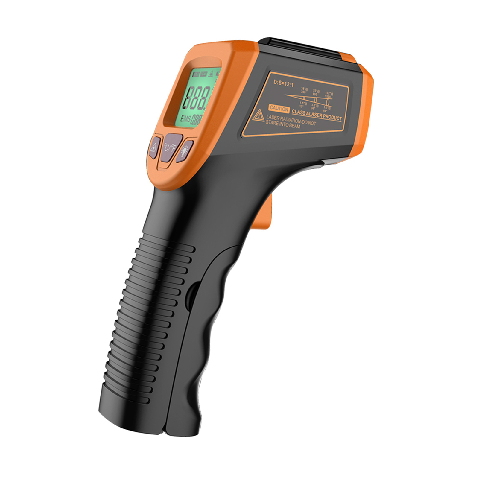 Infrared Thermometer, Non-Contact Digital Laser Temperature Gun -58°F to 1112°F (-50°C to 600°C) with LCD Display,blue