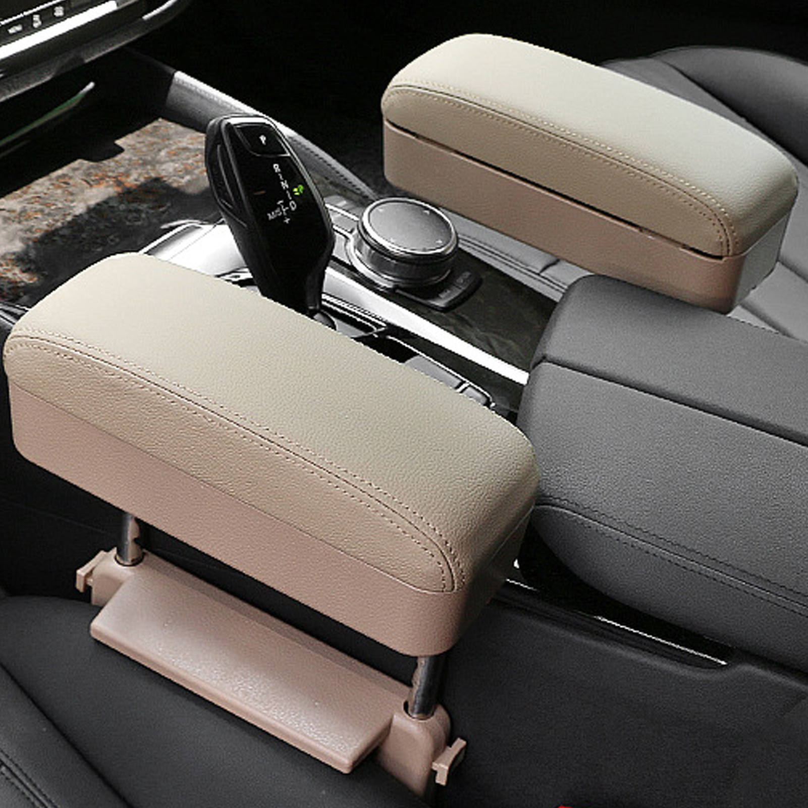 Car Armrest Center Console Box Extender, Adjustable Height Armrest Support Elbow Rest Pad for Most Vehicle, SUV, Armrest for Truck Interior Accessories