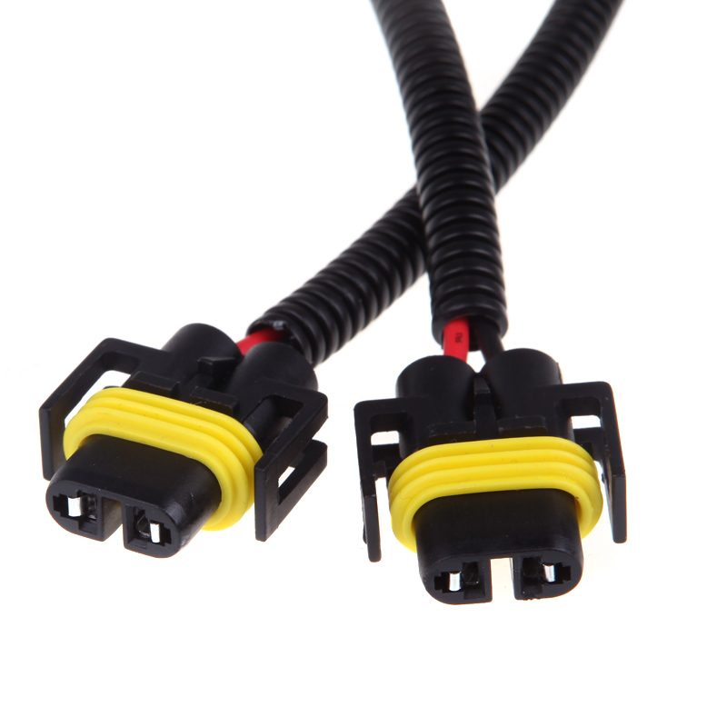 2pcs H8 H9 H11 Wiring Harness Socket Wire Connector Plug Adapter for HID LED Foglight Head Light Lamp Bulb