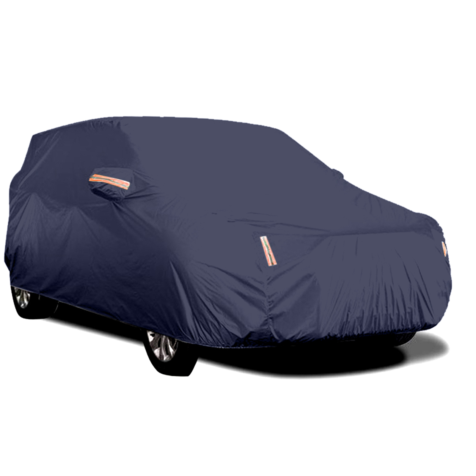 Car Cover Full Sedan Covers with Reflective Strip Sunscreen Protection Dustproof&Waterproof UV Scratch-Resistant Universal