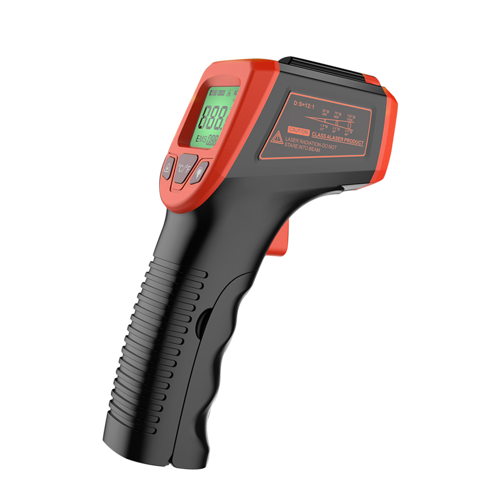 Infrared Thermometer, Non-Contact Digital Laser Temperature Gun -58°F to 1112°F (-50°C to 600°C) with LCD Display,blue