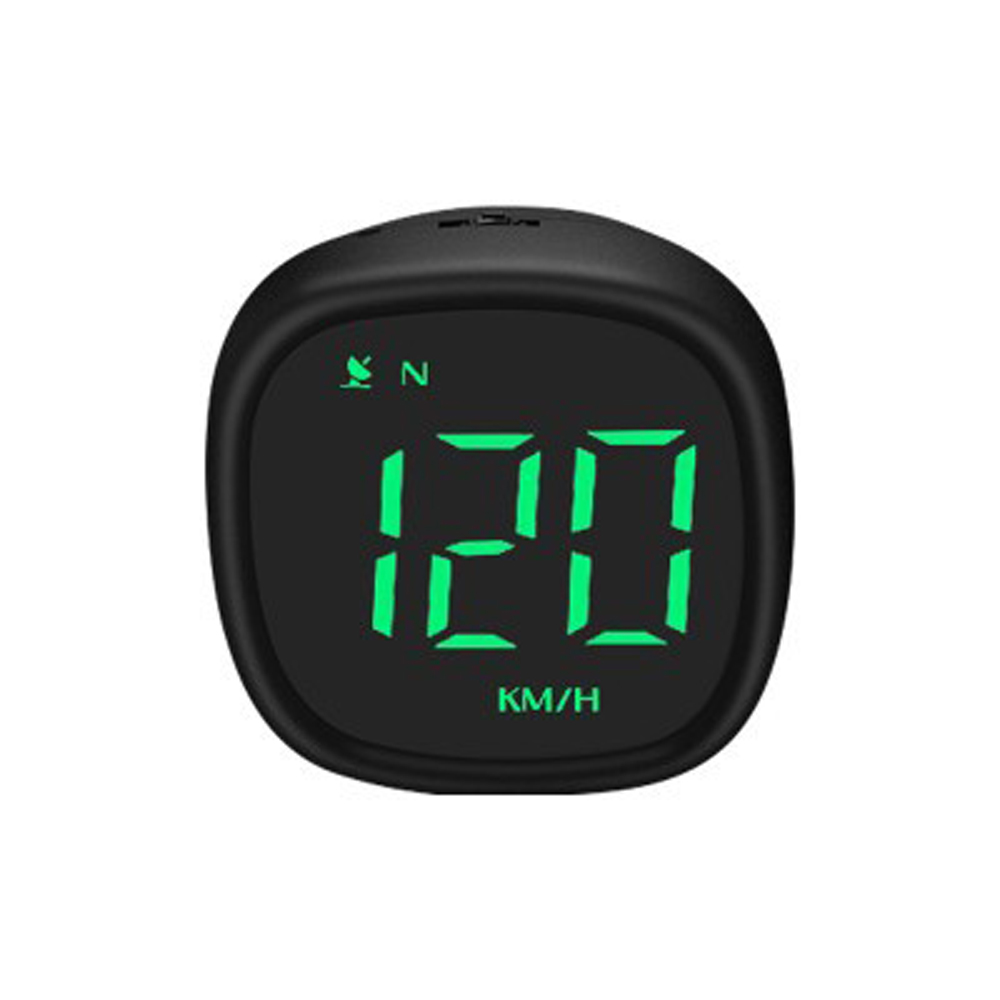 Car Motorcycle HUD Headup Display LED Digital GPS Speedometer Support MPH/KMH Time Display Overspeed Alarm Fatigue Driving Reminder with Light Sensor