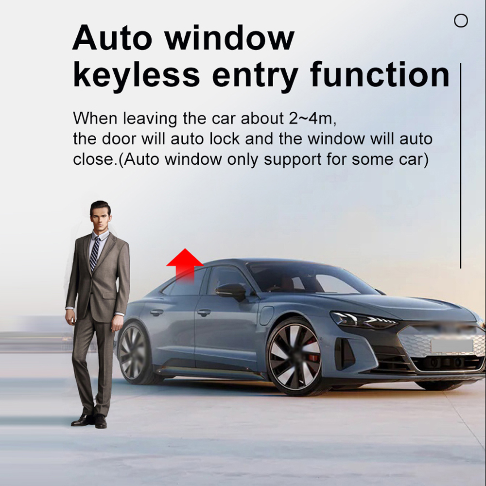 Car Intelligent Key with LCD Touchscreen Comfort Access Keyless Entry Touchless Remote Control Door Lock for All One-Button Starts Stop Engine Models