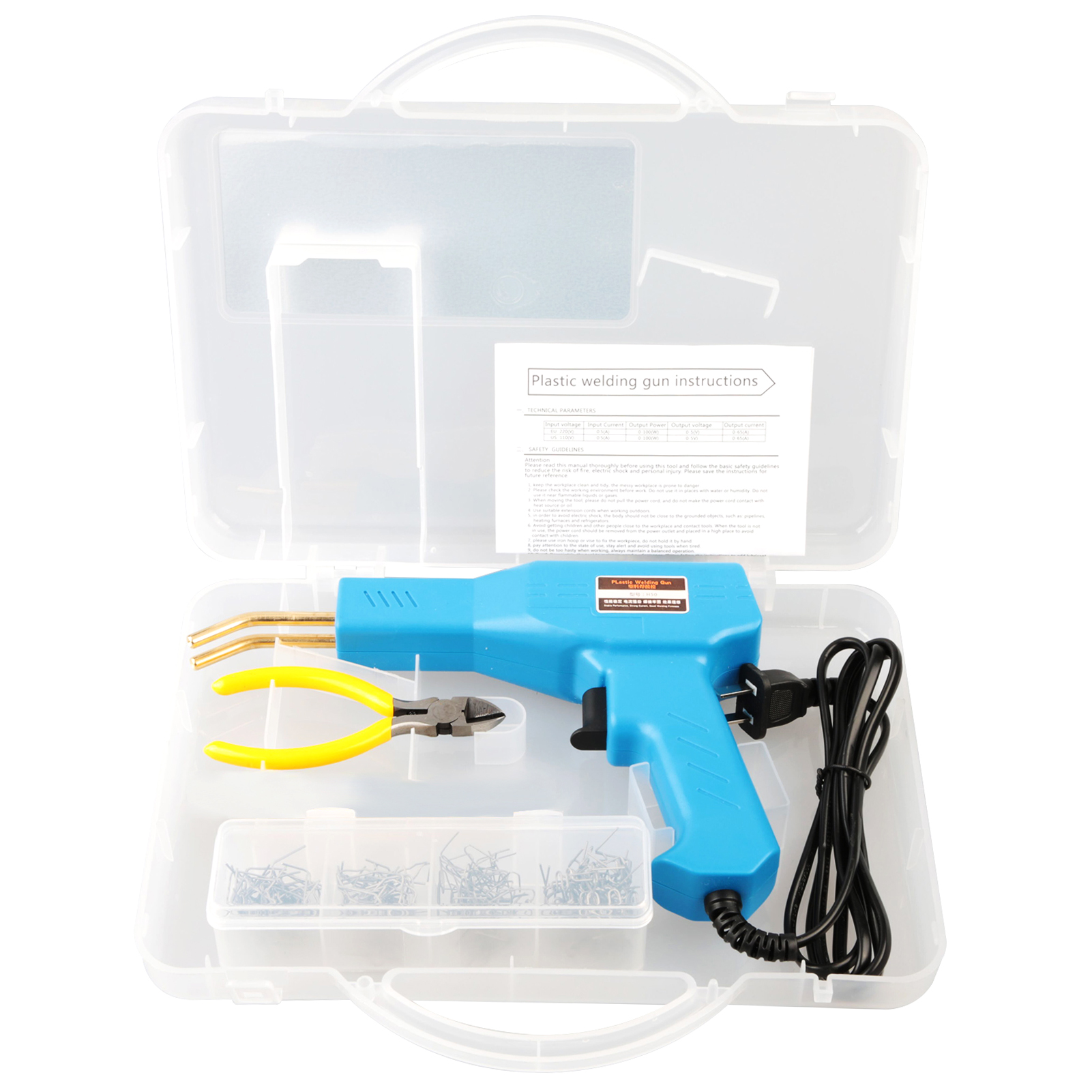 50W Hot Stapler Plastic Welding Machine Car Bumper Repair Kit Welding Repairing Machine Welder Gun Repair EU Plug