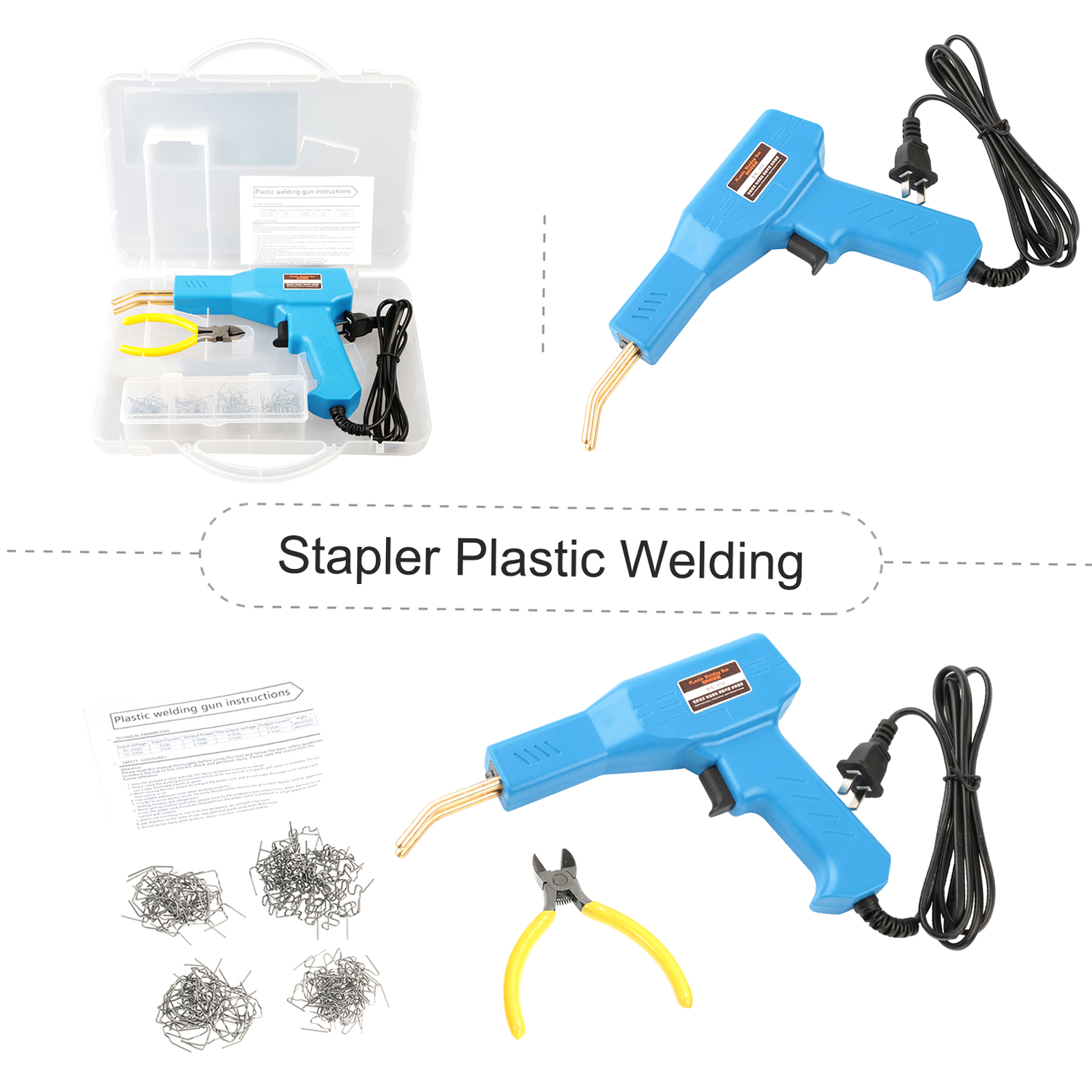 50W Hot Stapler Plastic Welding Machine Car Bumper Repair Kit Welding Repairing Machine Welder Gun Repair EU Plug