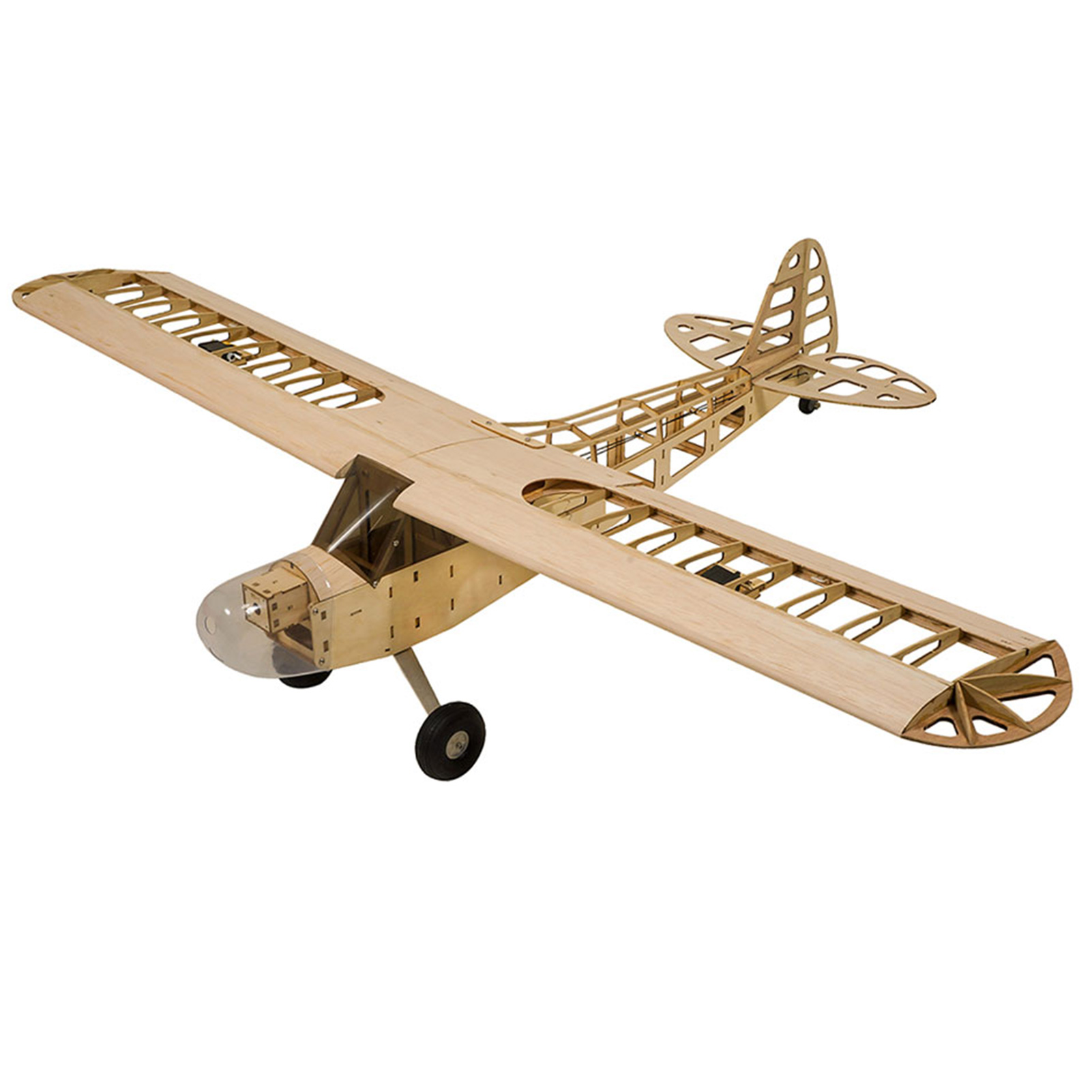 Dancing Wings Hobby S0801 Balsa Wood RC Airplane 1.2M Piper Cub J-3 Remote Control Aircraft KIT Version DIY Flying Model