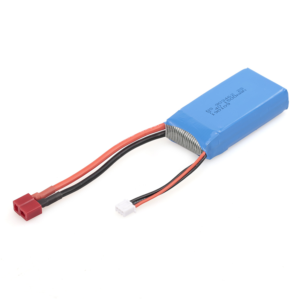 RC Li-Po Battery 7.4V 1500mAh 25C 2S Rechargeable with T Plug for RC Drone Car Boat Helicopter Airplane 2pcs