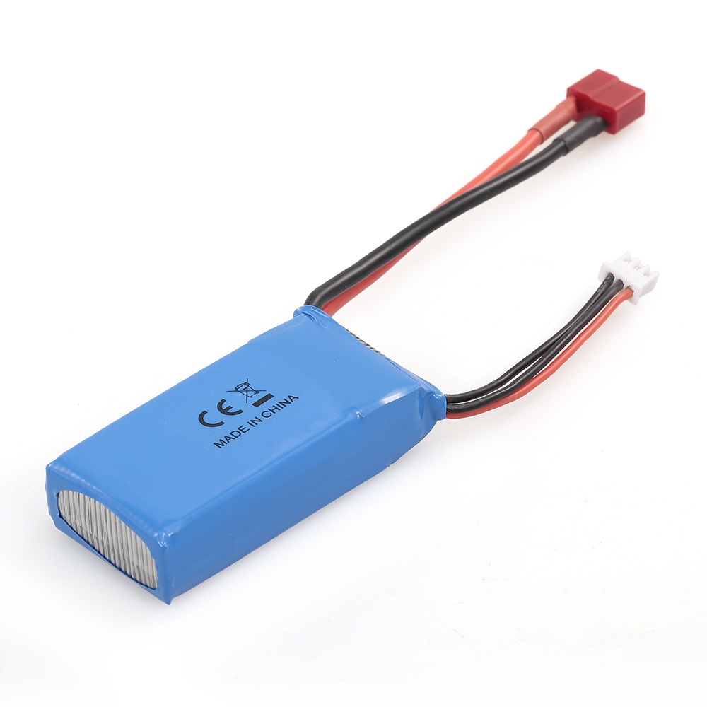 RC Li-Po Battery 7.4V 1500mAh 25C 2S Rechargeable with T Plug for RC Drone Car Boat Helicopter Airplane 2pcs