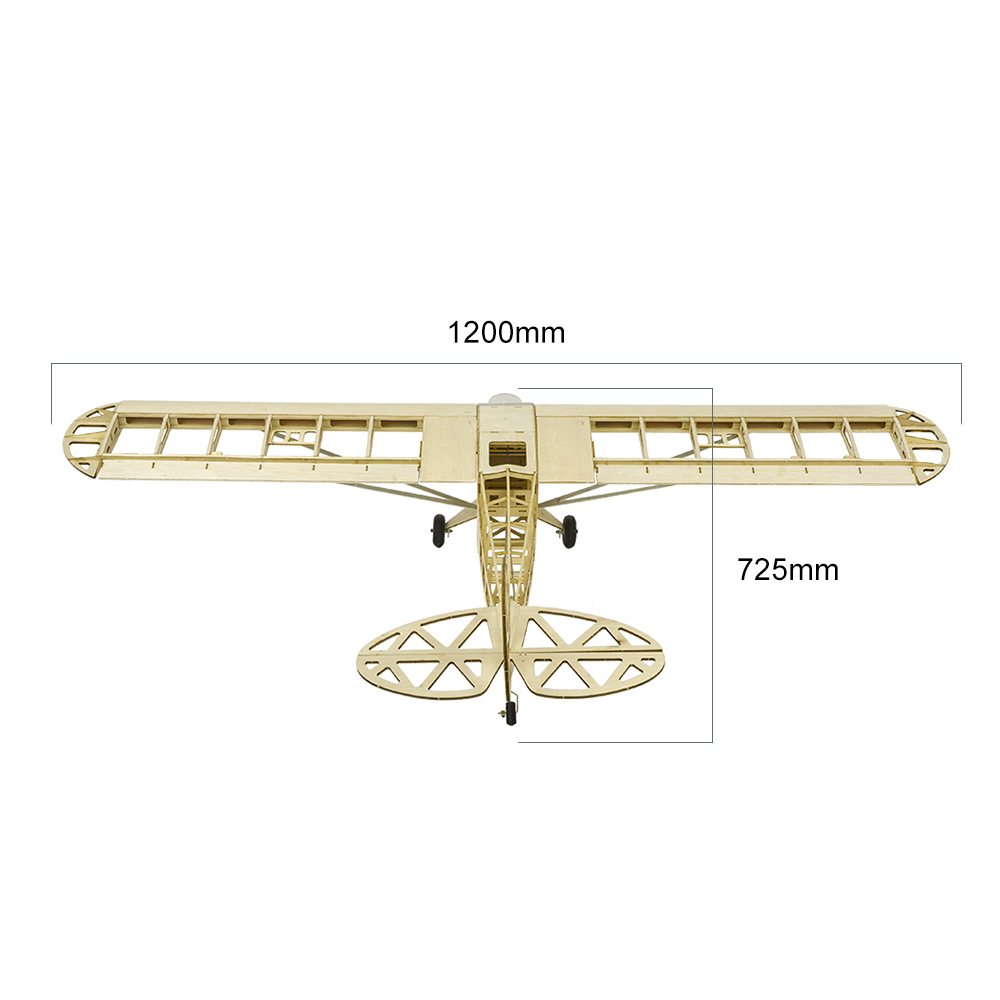 Dancing Wings Hobby S2301 Balsa Wood RC Airplane 1200mm Electric Powered J3 CUB RC Aircraft Unassembled KIT Version DIY Flying Model