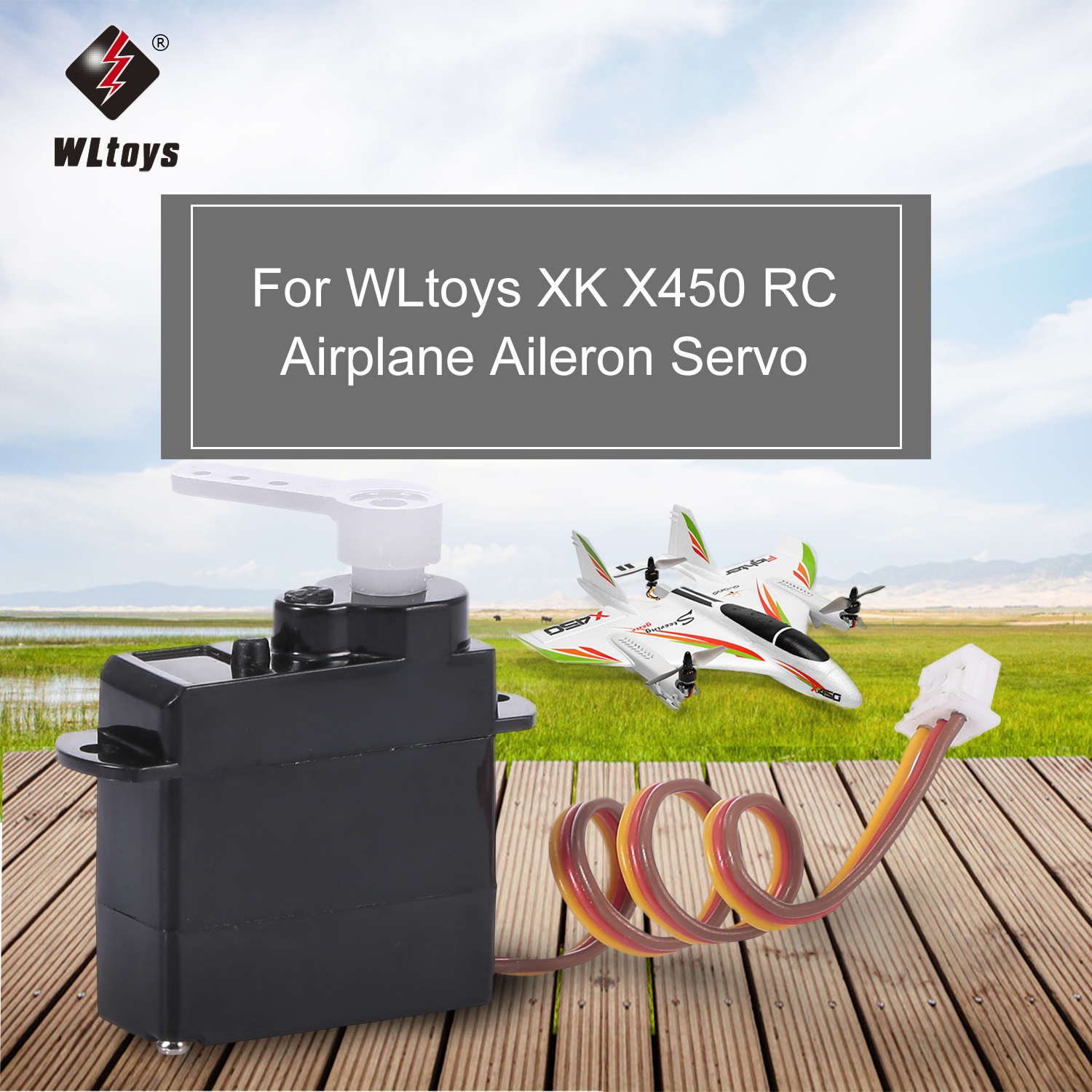 WLtoys XK X450 RC Airplane Aircraft Helicopter Fixed Wing Aileron Servo