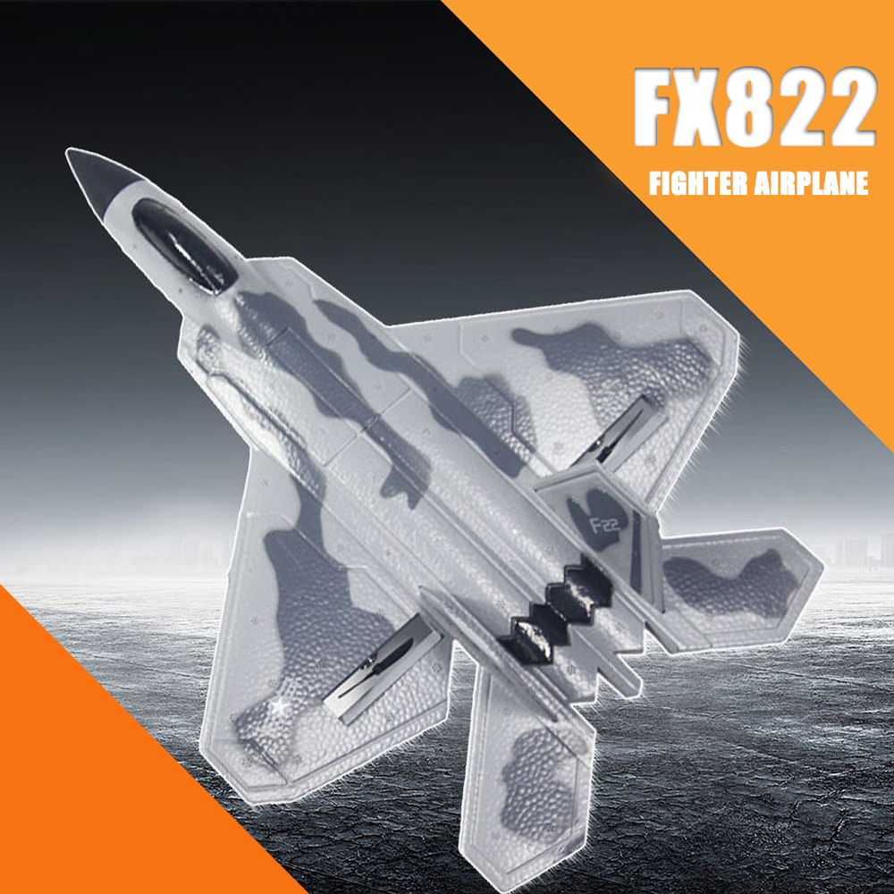 FX822 F-22 Raptor Model Fighter Airplane 2CH EPP 2.4G Remote Control Airplane Fixed-wing RTF Toy