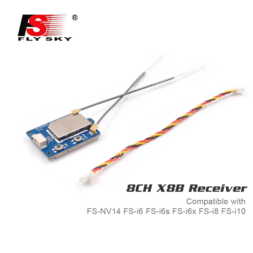 Flysky FS-X8B Receiver 8CH 2.4G i-Bus/PPM Receiver for FS-Nirvana FS-NV14 FS-i6 FS-i6s FS-i6x FS-i8 FS-i10 Transmitter RC Quadcopter