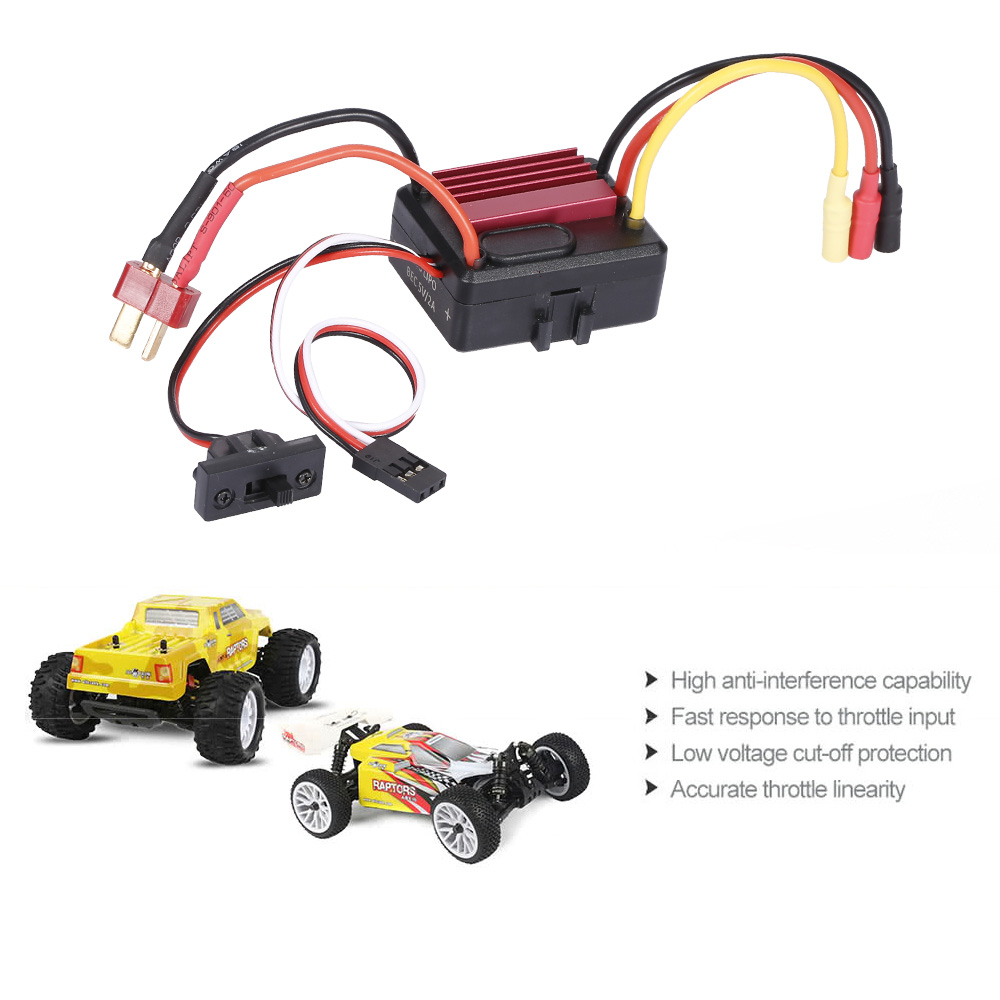 GoolRC S2435 4800KV Sensorless Brushless Motor and 35A Brushless ESC Combo Set for 1/16 1/18 RC Car Truck 中文品名：模型配件