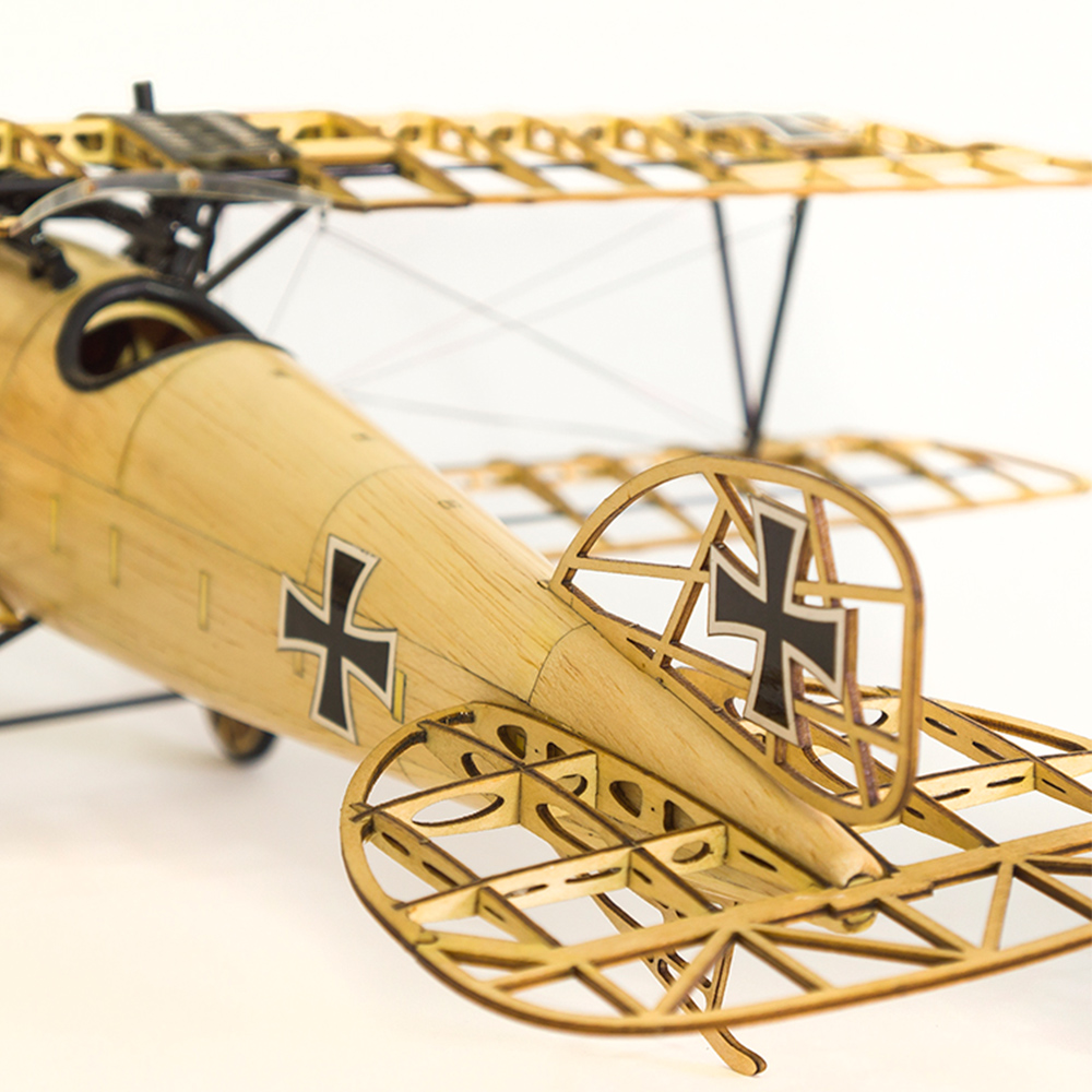 Dancing Wings Hobby VS02 1/15 Wooden Static Airplane Model Display Replica 500mm Albatross Kit Craft Wood Furnishing Gift for Children and Adults