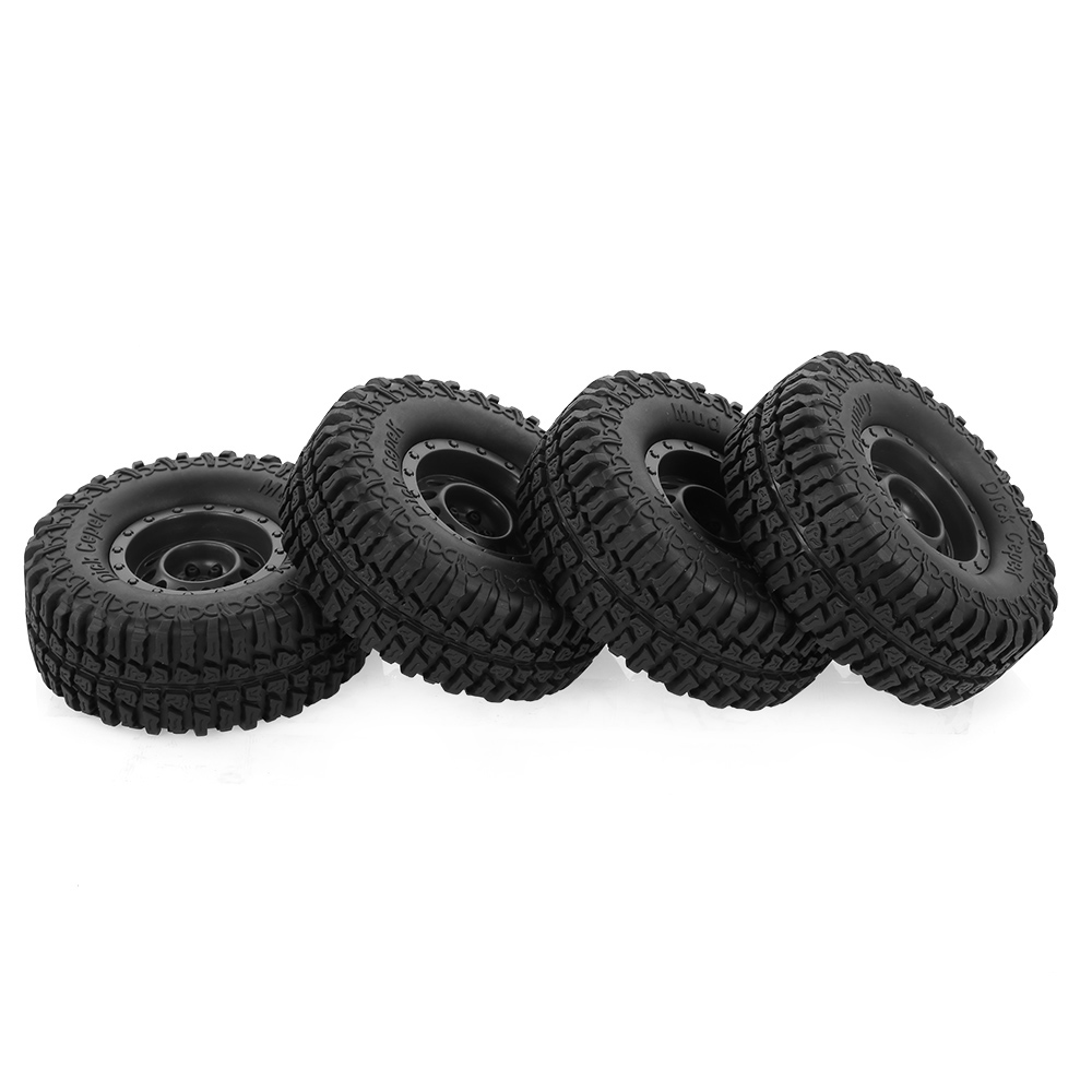 4pcs AUSTAR 100mm 1.9 Inch Rim Rubber Tyre Tire Wheel Replacement for TRX HSP Redcat RC4WD Tamiya Axial SCX10 D90 HPI Rock Crawler