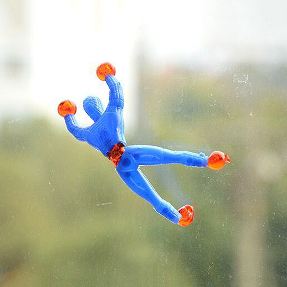 4Pcs Sticky Wall Climbing Man Rolling Men Creative Tricky Toys for Party Favor Kids