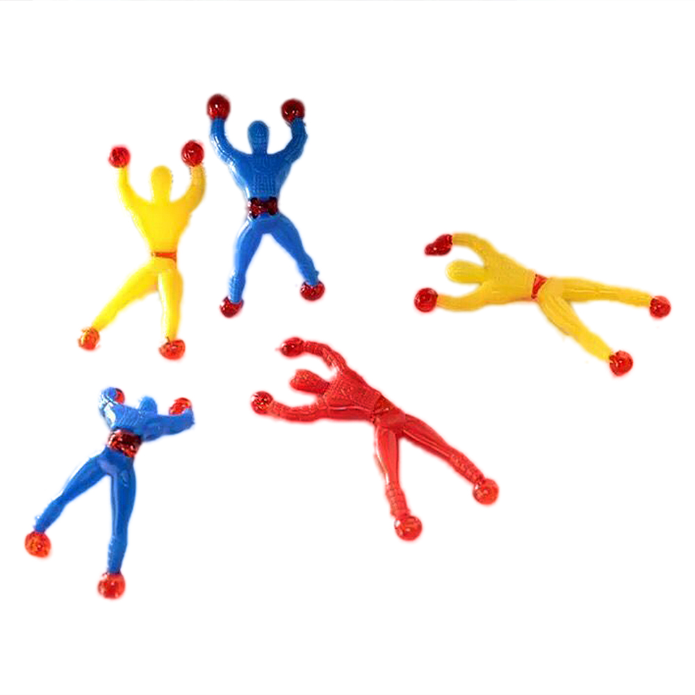 4Pcs Sticky Wall Climbing Man Rolling Men Creative Tricky Toys for Party Favor Kids