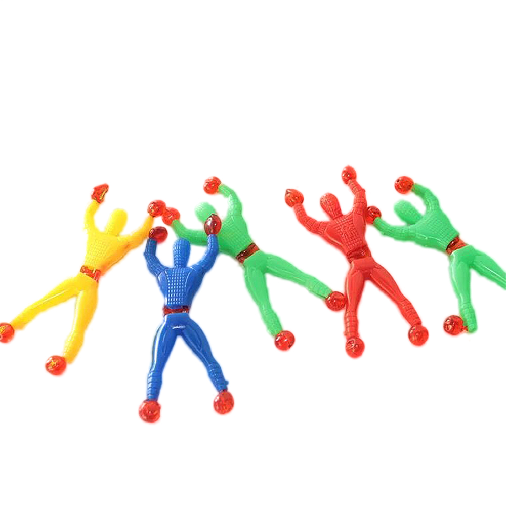 4Pcs Sticky Wall Climbing Man Rolling Men Creative Tricky Toys for Party Favor Kids