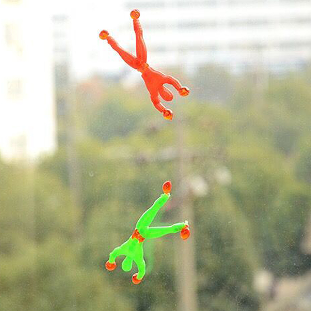 4Pcs Sticky Wall Climbing Man Rolling Men Creative Tricky Toys for Party Favor Kids