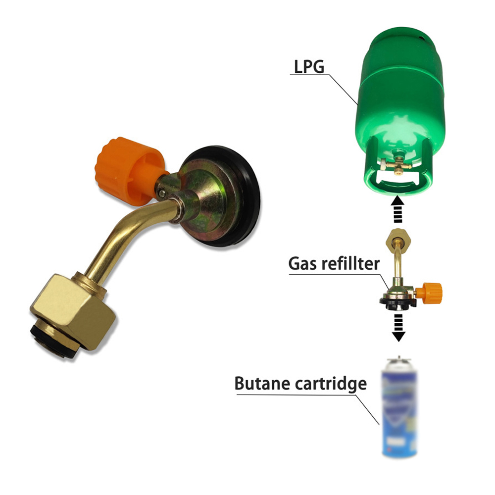 Gases Valve Switch Cassette Butane Charging Valve Direct Connection Adapter AirTank Inflation Valve