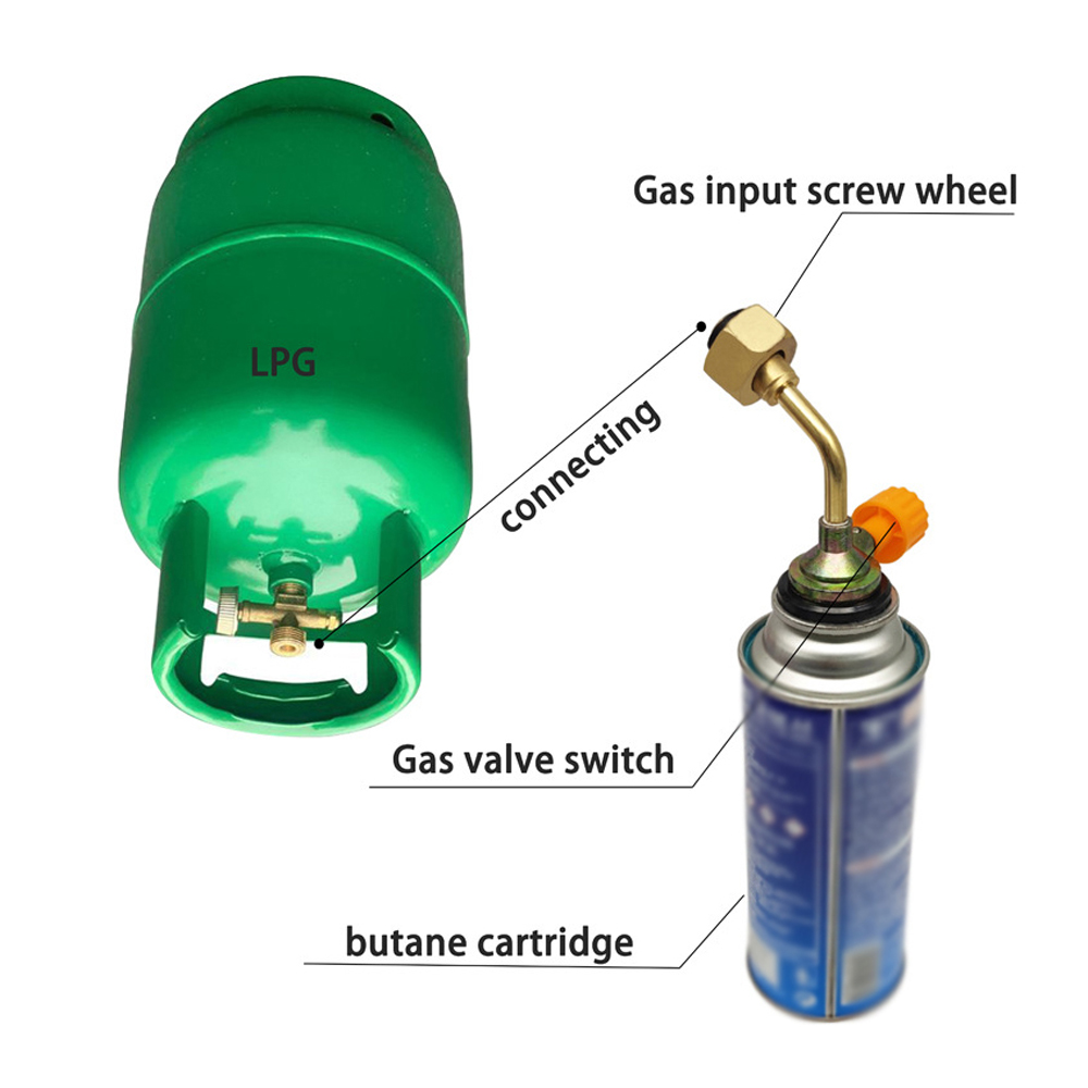 Gases Valve Switch Cassette Butane Charging Valve Direct Connection Adapter AirTank Inflation Valve