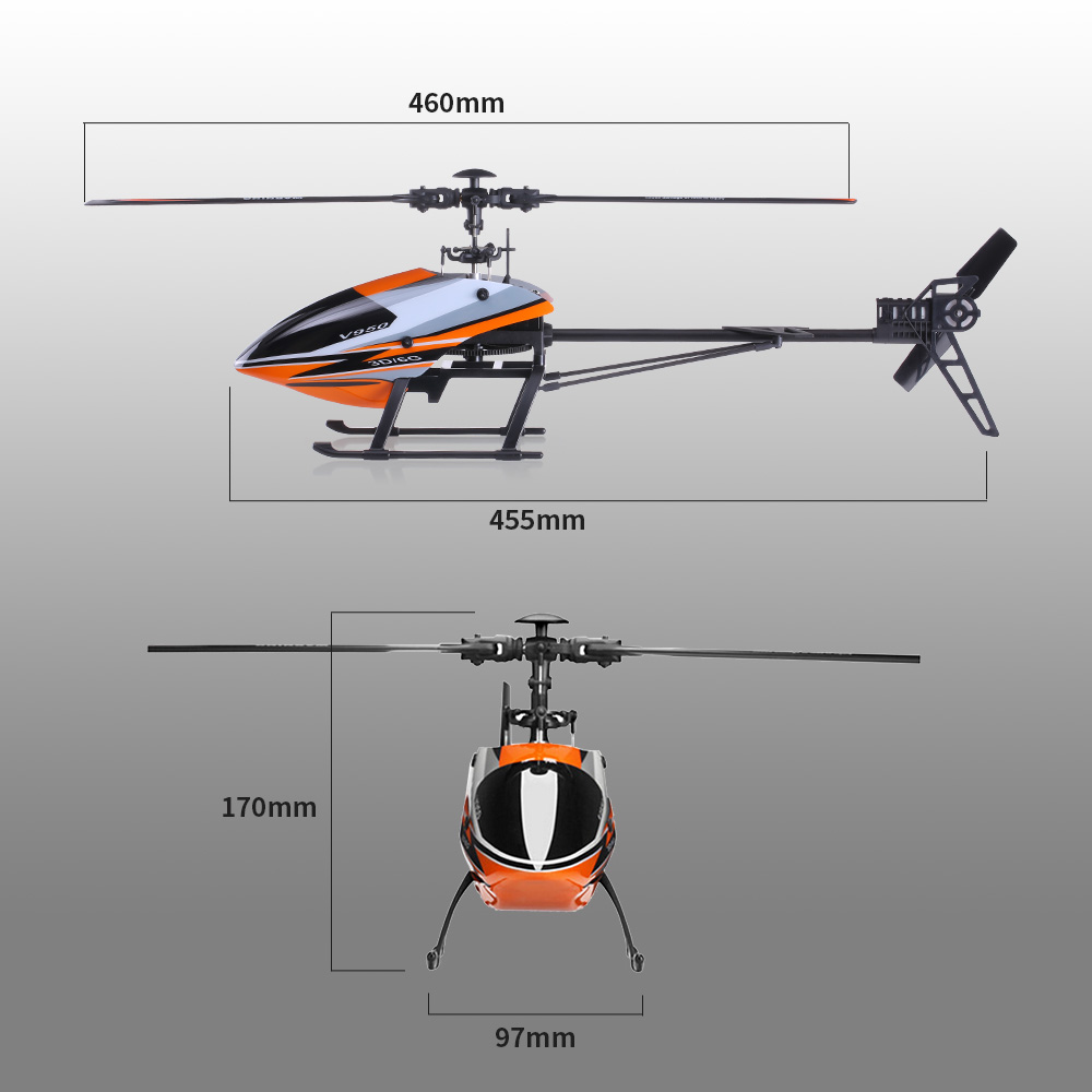 wltoys v950 brushless 3d rtf helicopter