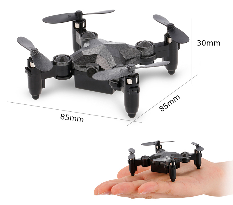 portable remote control watch style mini fold drone